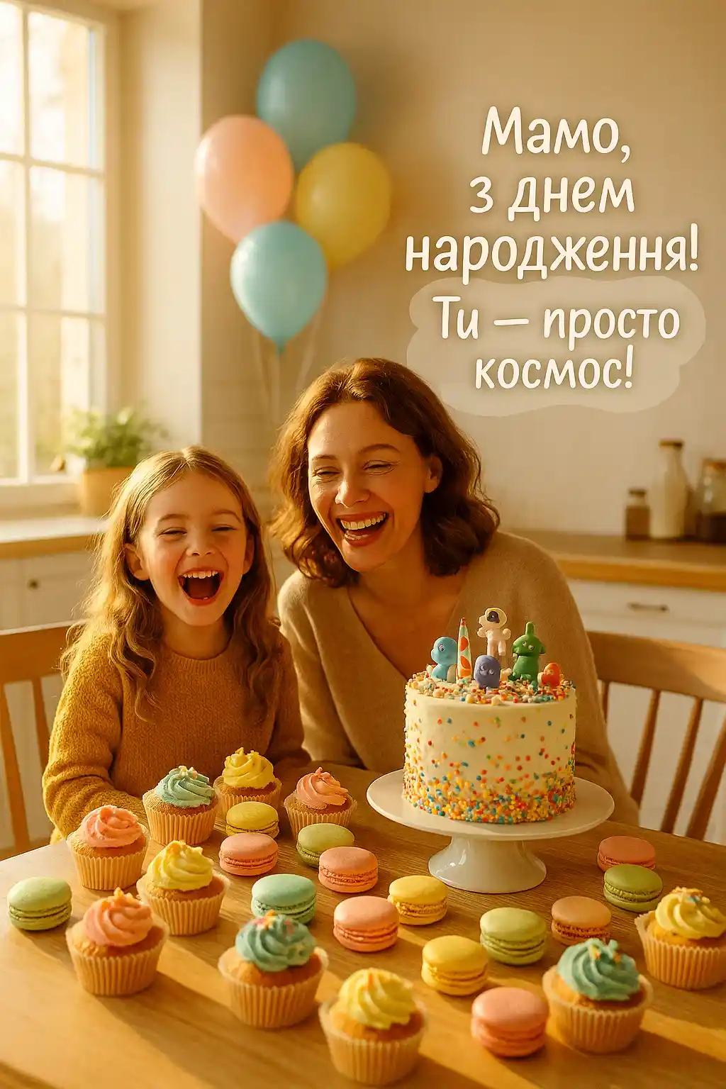 Прикольні привітання мамі з днем народження