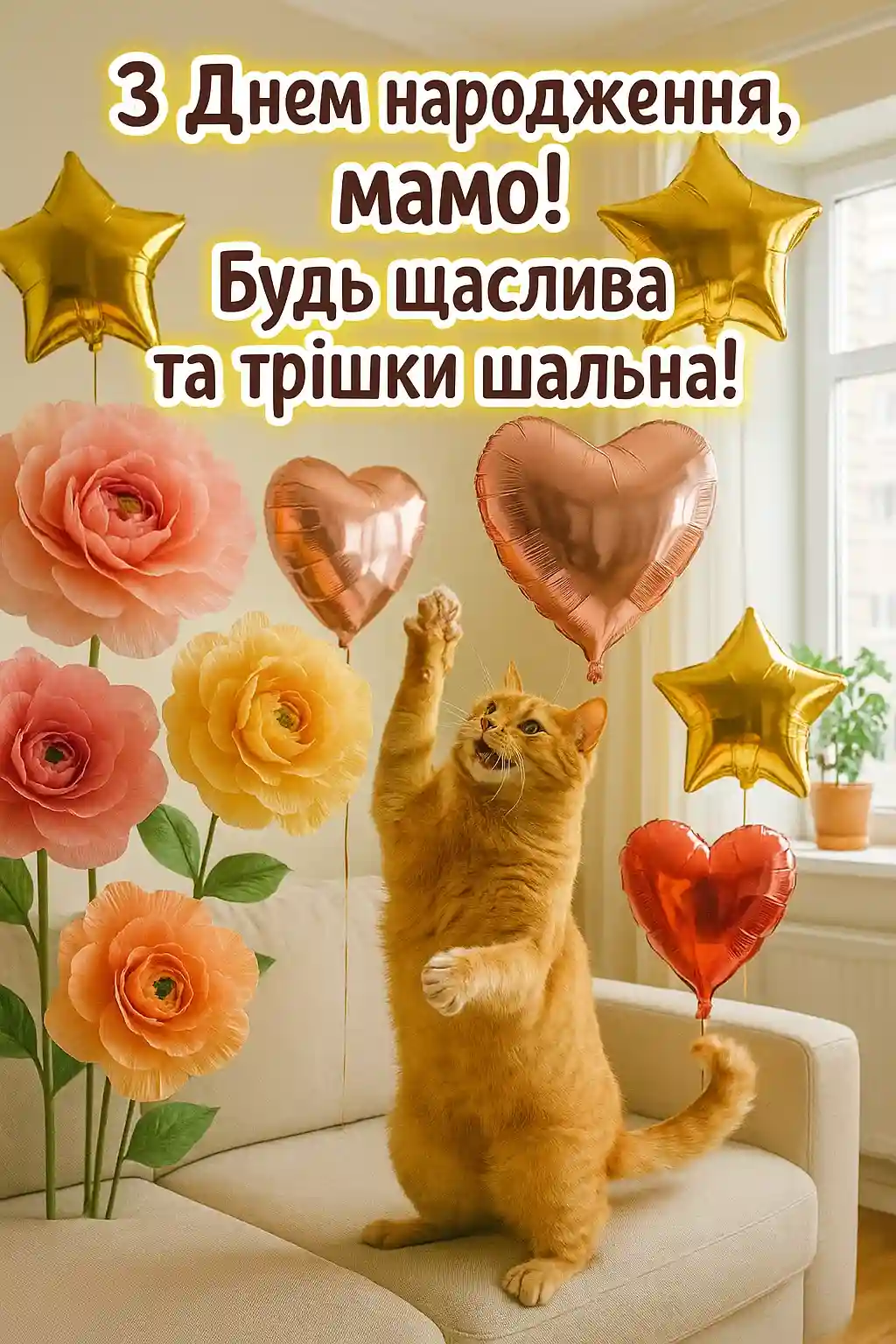 Прикольні привітання мамі з днем народження