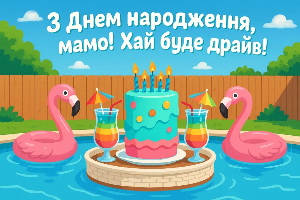 Прикольні привітання мамі з днем народження