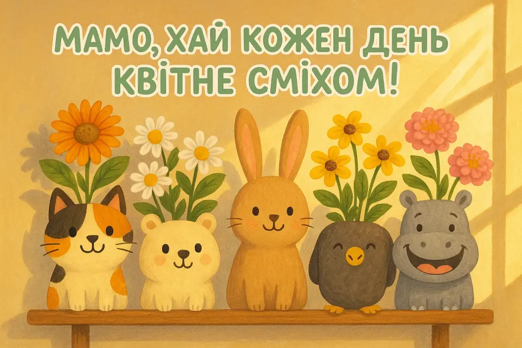 Прикольні привітання мамі з днем народження