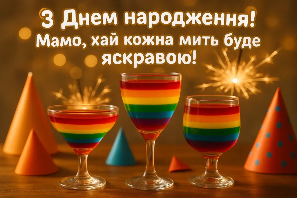 Прикольні привітання мамі з днем народження