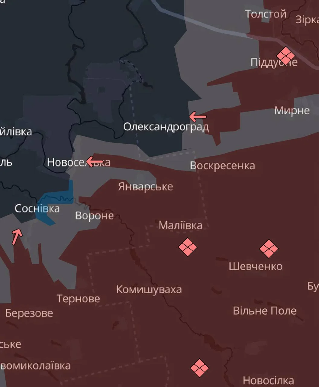 Російські війська просунулися на Дніпропетровщині: захоплено Маліївку – DeepState