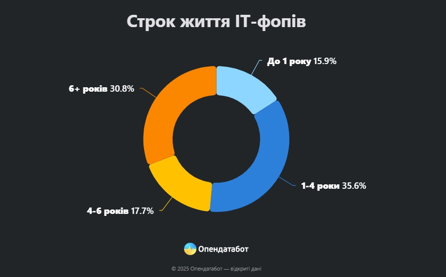 ІТ-ринок на роздоріжжі: галузь втрачає тисячі ФОПів попри стабільний потік нових реєстрацій