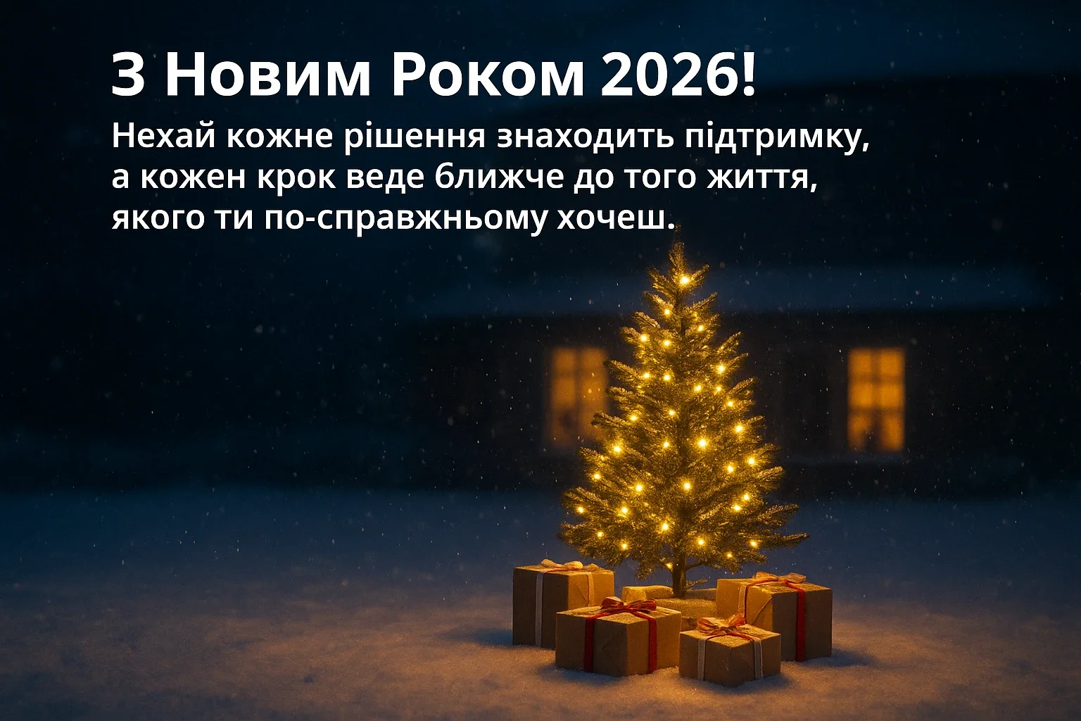Привітання з новим роком 2026