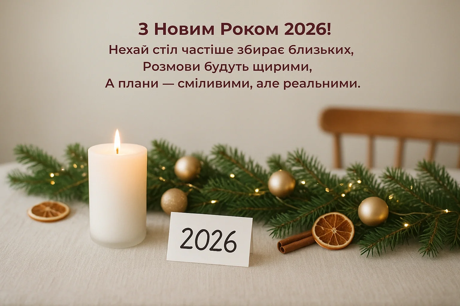 Привітання з новим роком 2026