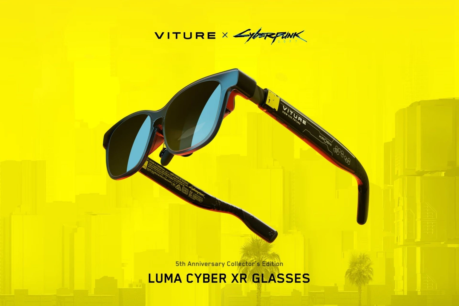 XR-окуляри з духом Найт-Сіті: Viture випустила ліміт до ювілею Cyberpunk 2077