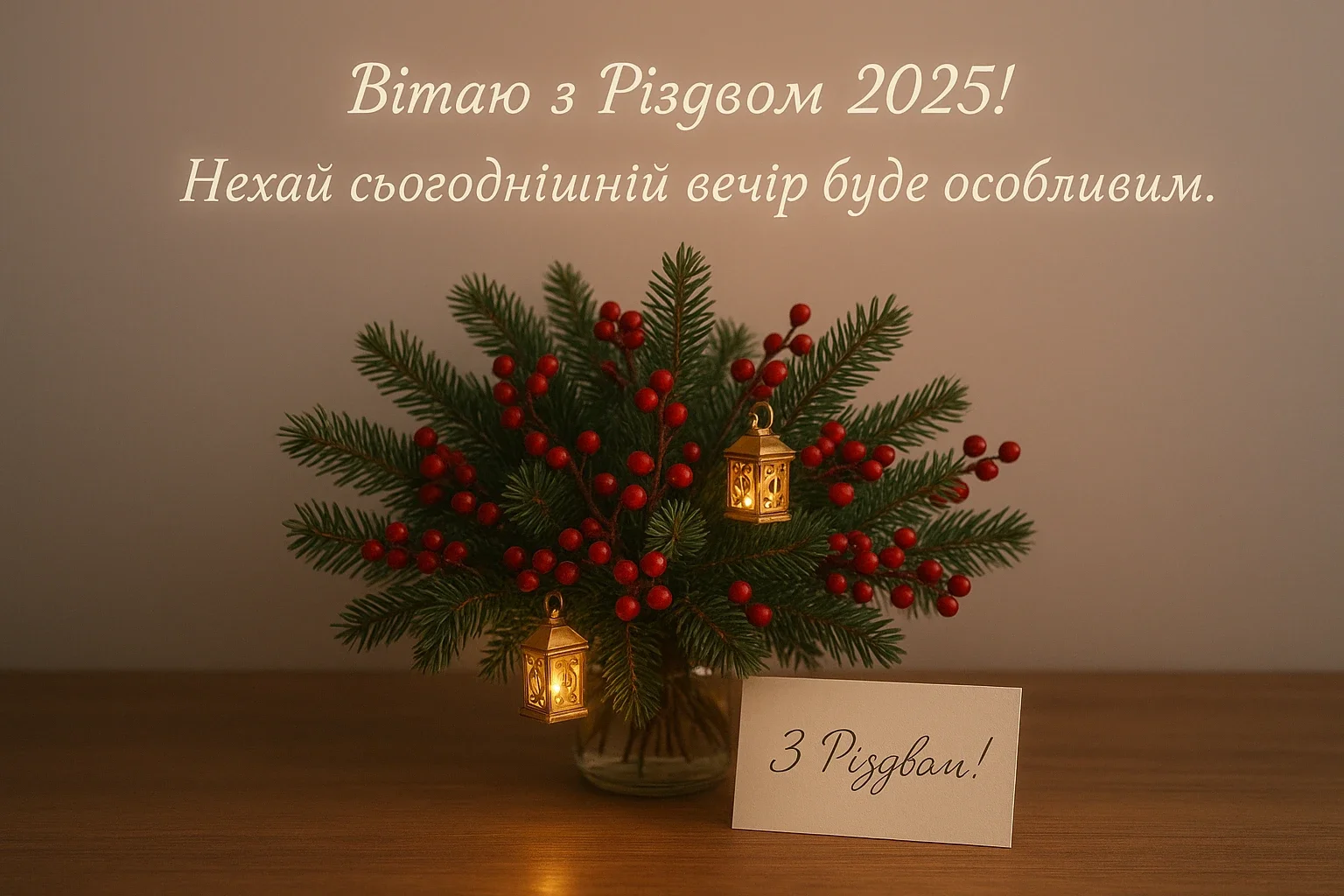 Привітання з Різдвом 2025: світлі побажання для дорогих людей