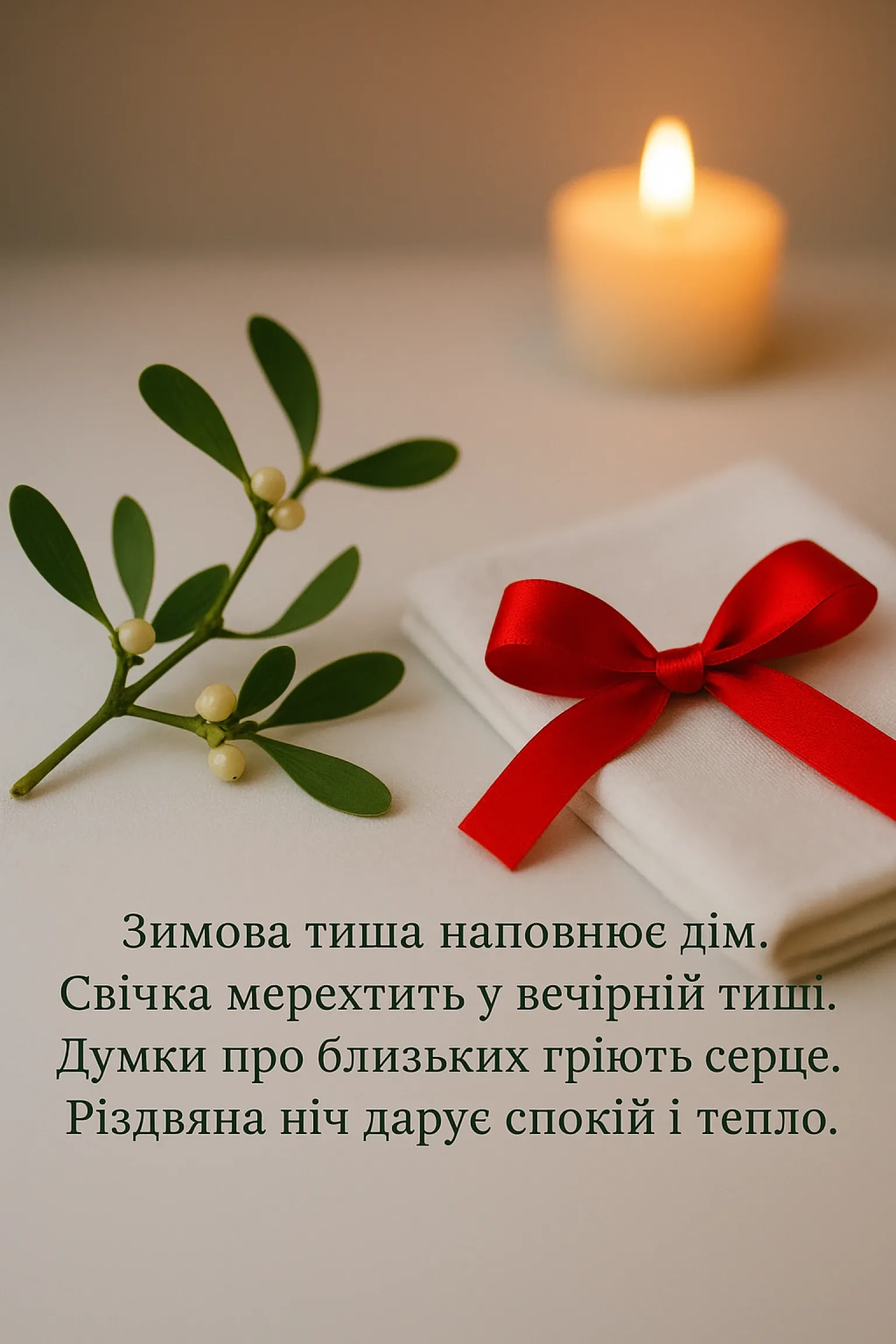 Привітання з Різдвом 2025: світлі побажання для дорогих людей
