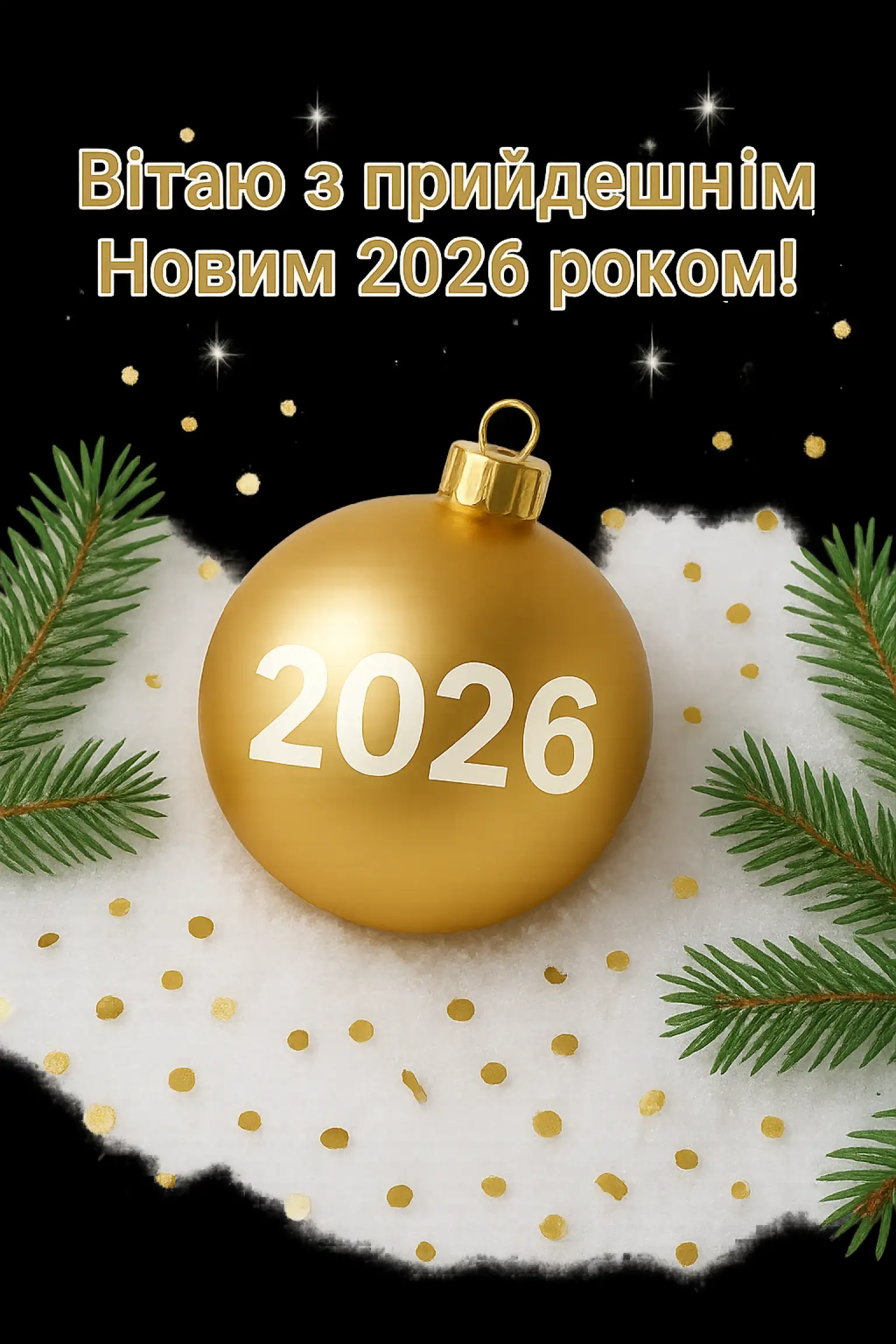 Привітання з прийдешнім новим роком 2026: теплі побажання для найближчих