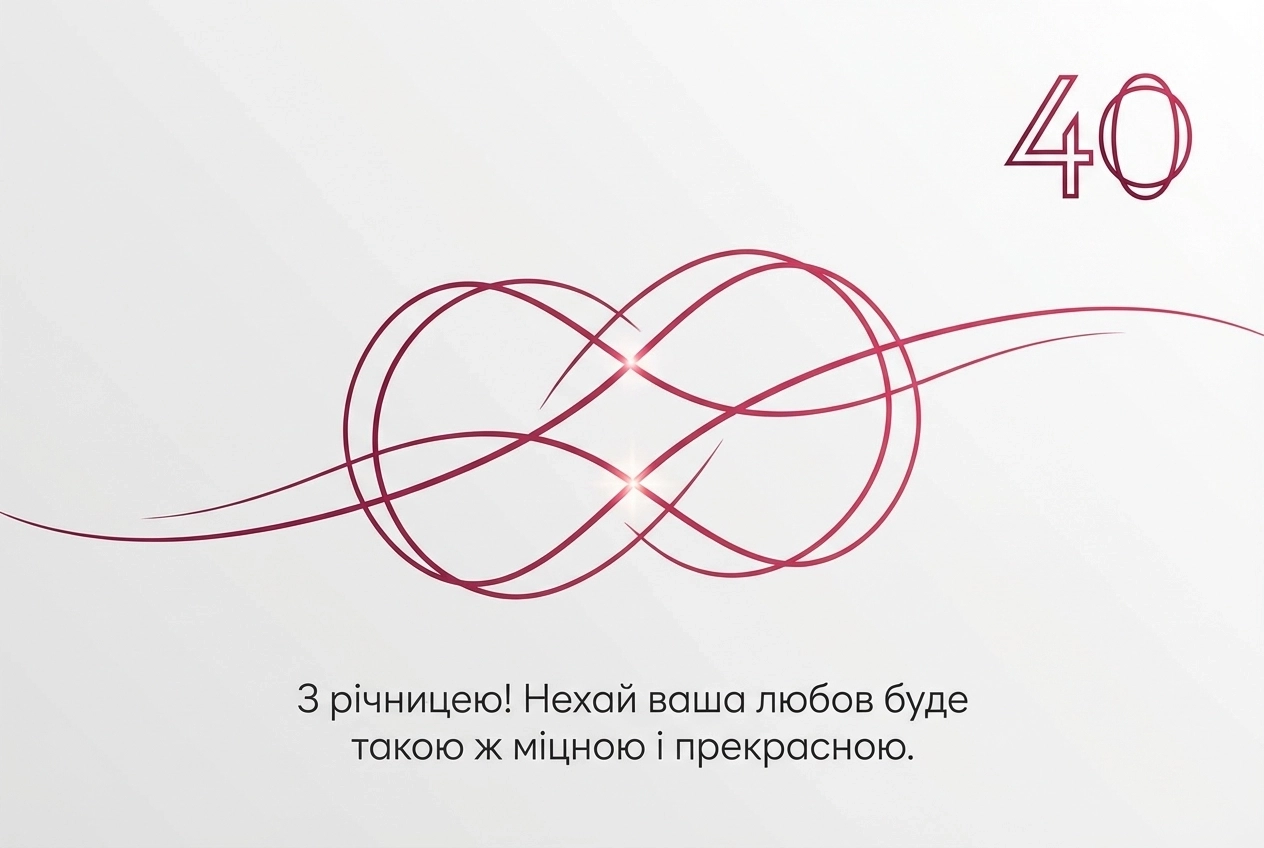 рубінове 40 років весілля
