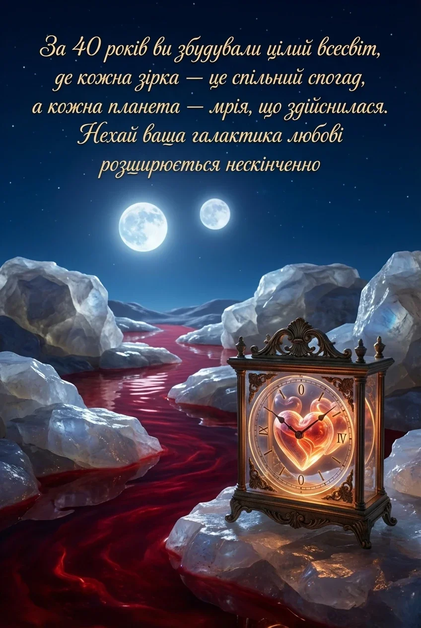 рубінове 40 років весілля