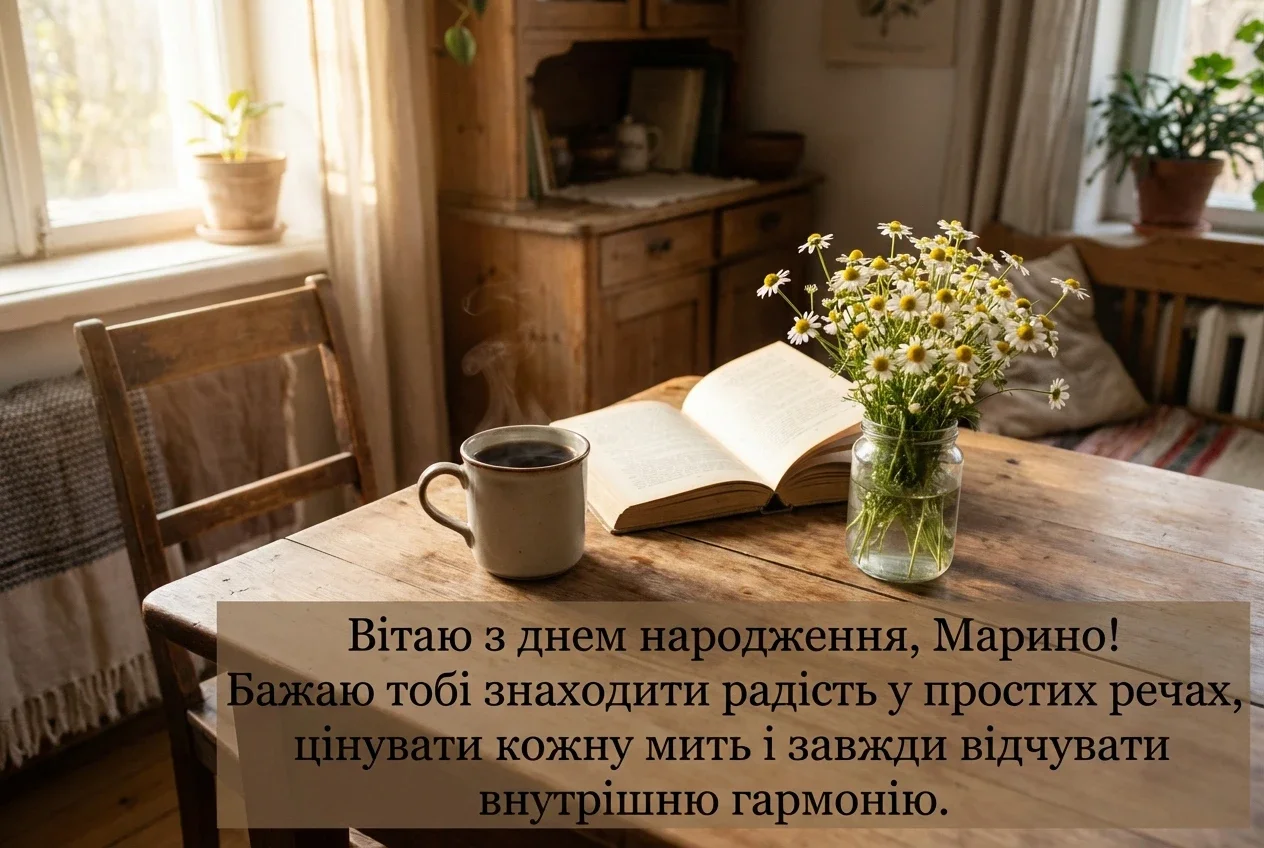 з днем народження Марина картинки українською