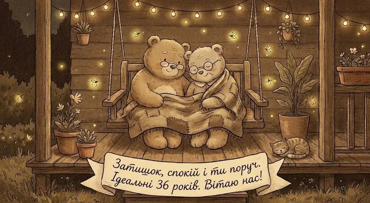 Привітання з 36 роками весілля