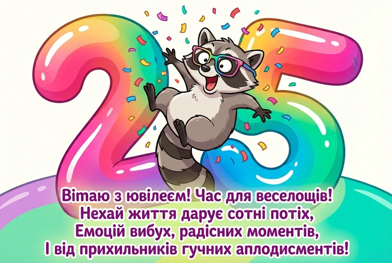 з ювілеєм 25 років