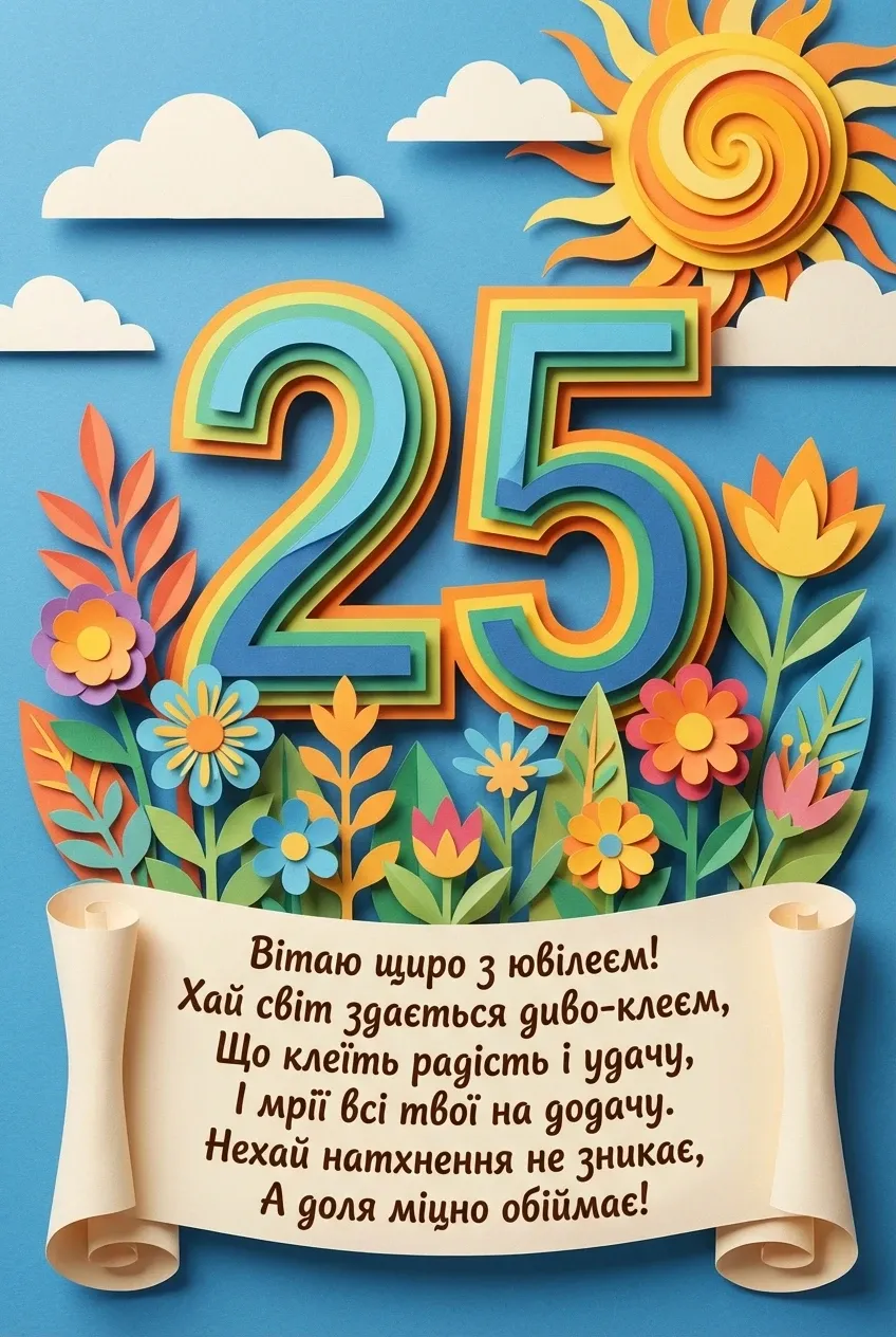 з ювілеєм 25 років