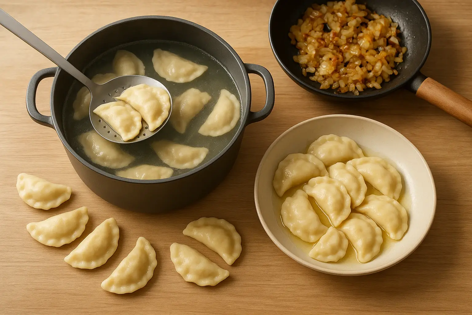 вареники з картоплею і сиром