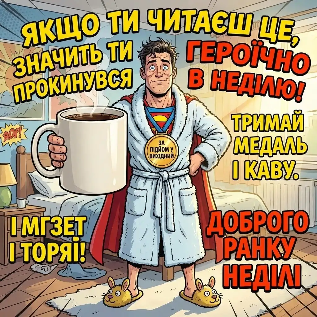 Доброго ранку неділі: душевні вітання та красиві картинки для найкращого вихідного