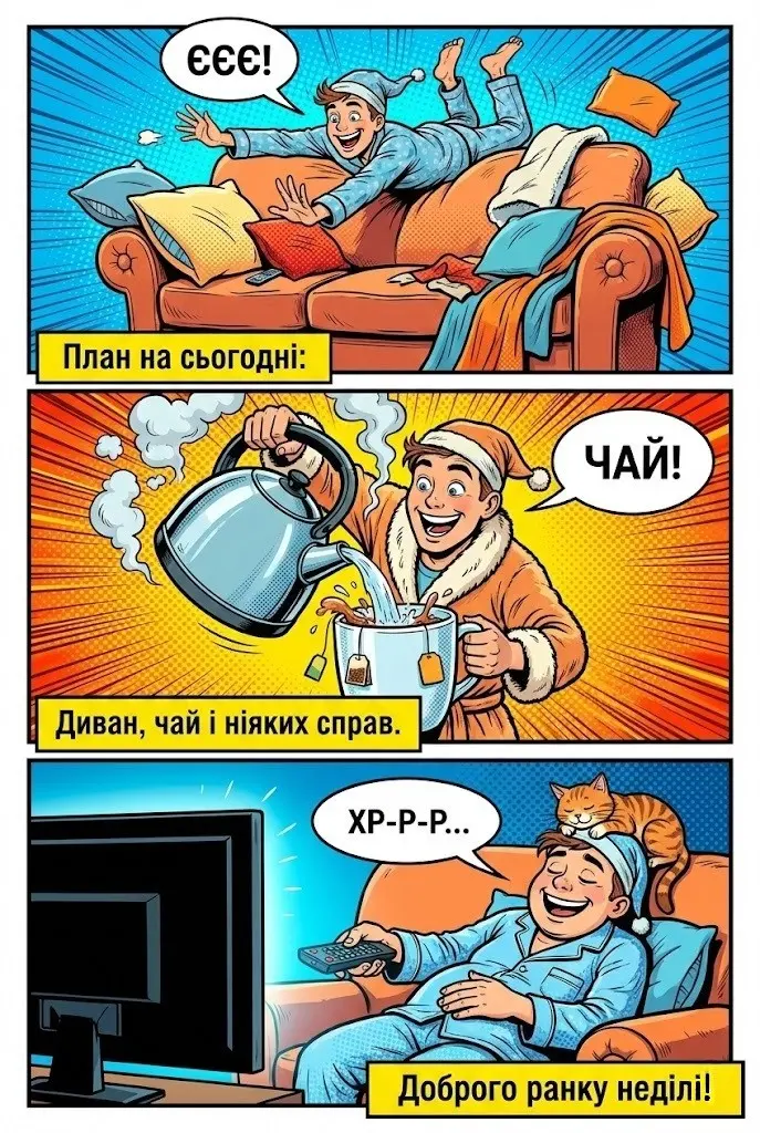 Доброго ранку неділі: душевні вітання та красиві картинки для найкращого вихідного