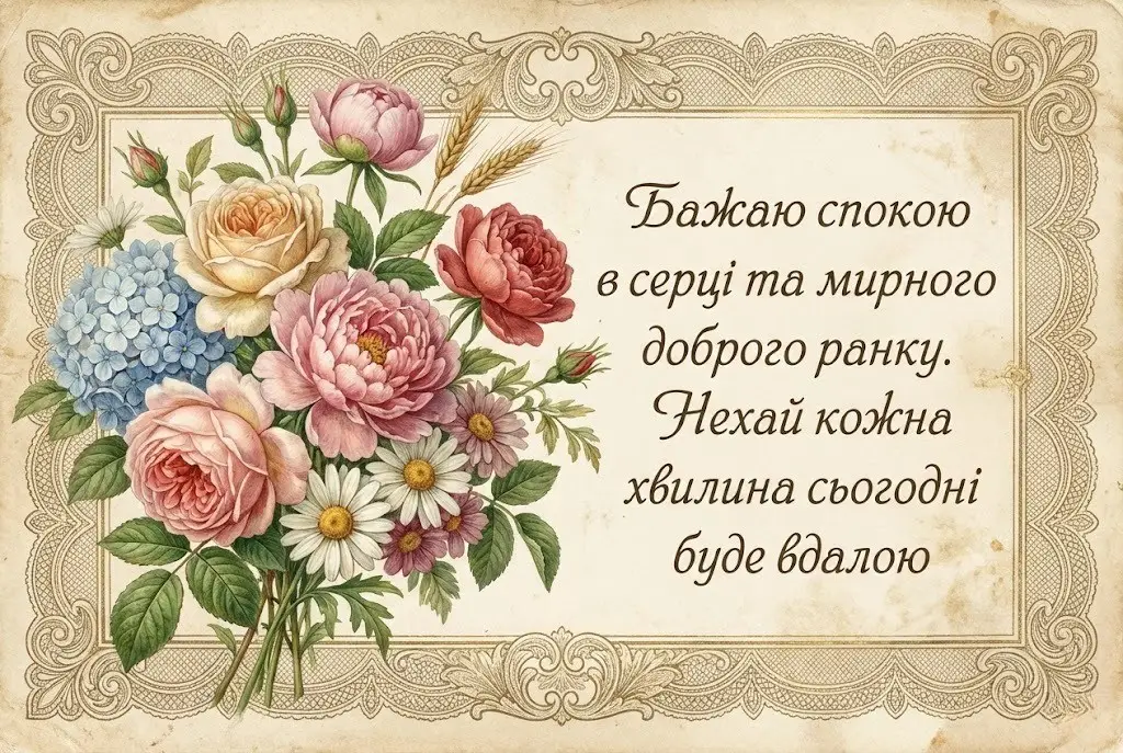 Мирного доброго ранку: нові картинки та душевні побажання для найкращого початку дня