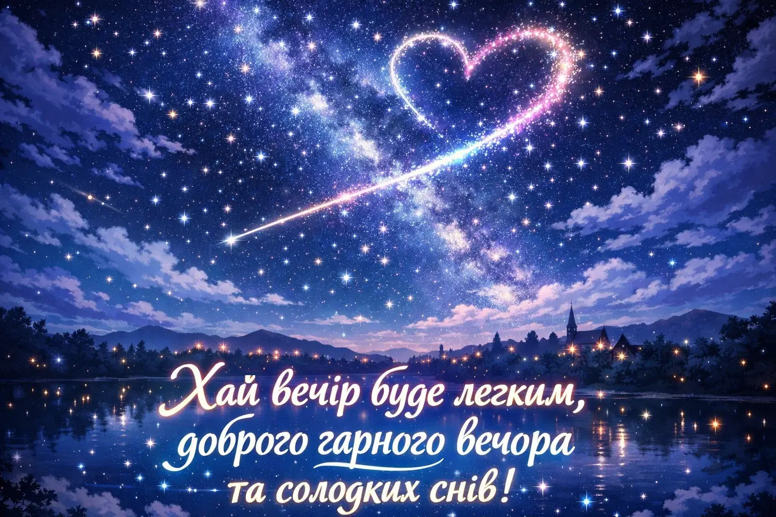 Доброго вечора та щирі побажання гарного вечора: колекція затишних картинок для близьких
