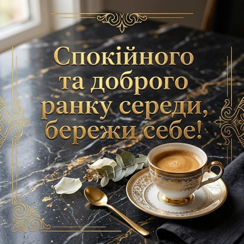 Доброго ранку середи: яскраві картинки та душевні листівки для чудового настрою