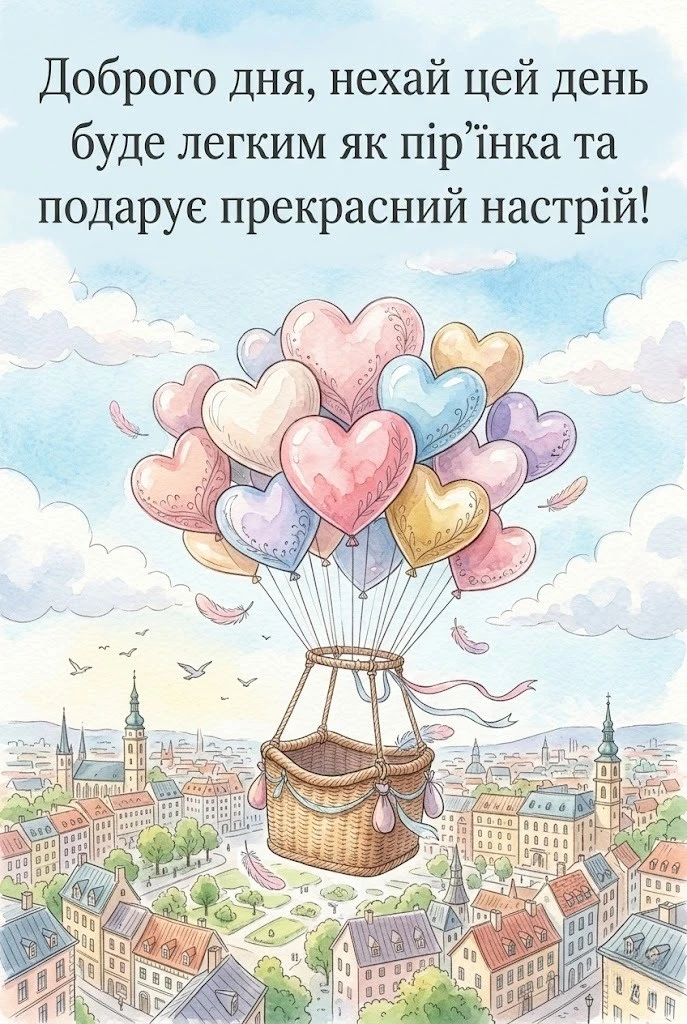 Доброго дня та гарного настрою: найкращі картинки та щирі побажання українською