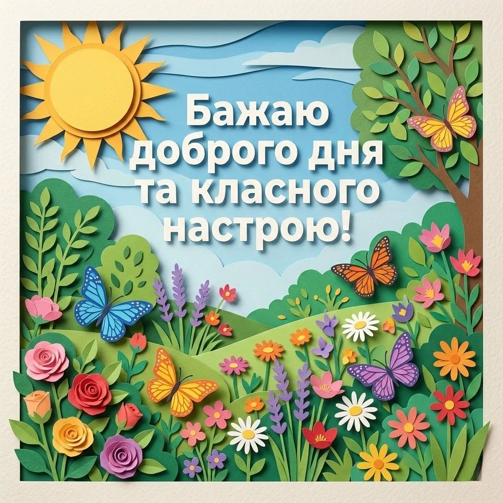 Доброго дня та гарного настрою: найкращі картинки та щирі побажання українською