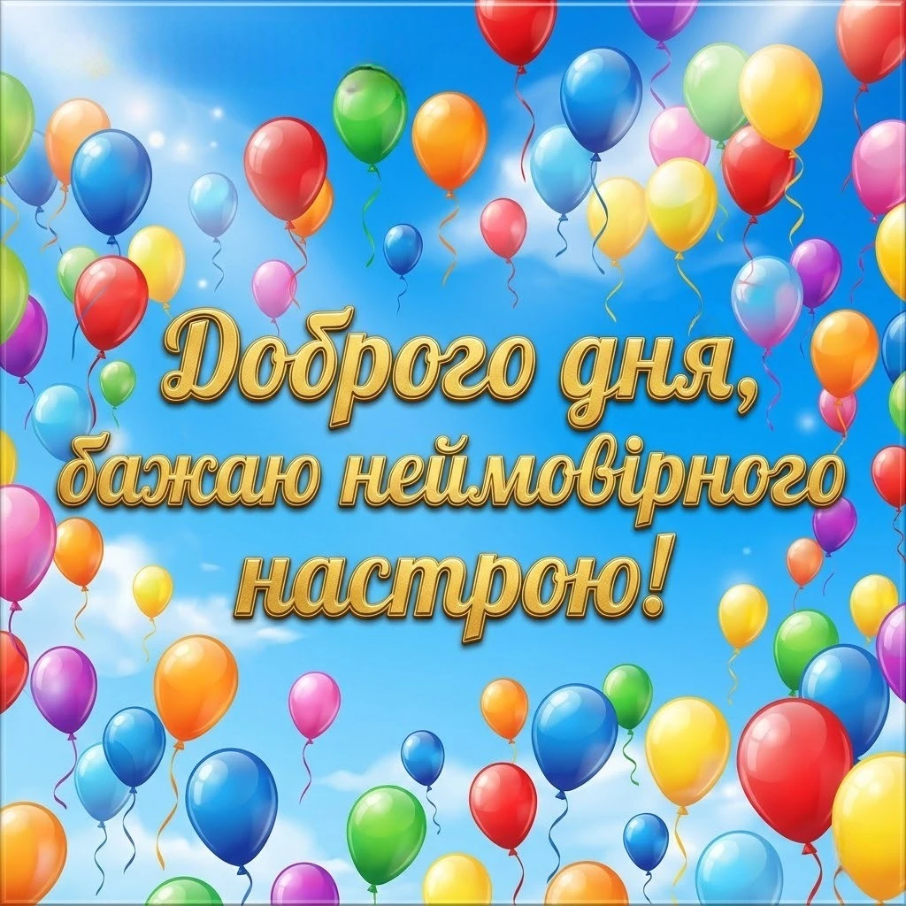 Доброго дня та гарного настрою: найкращі картинки та щирі побажання українською