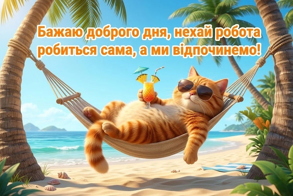 Листівки доброго дня та найтепліші побажання для гарного настрою у картинках