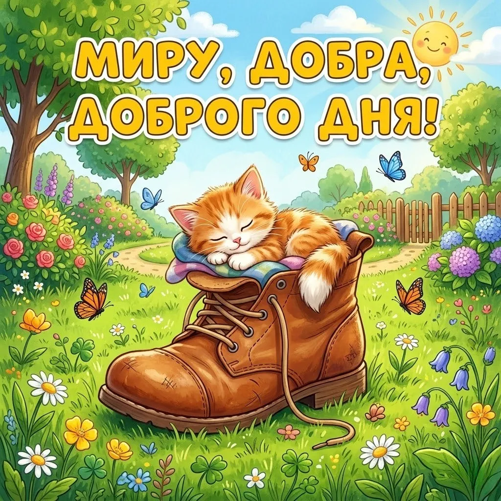 Листівки доброго дня та найтепліші побажання для гарного настрою у картинках