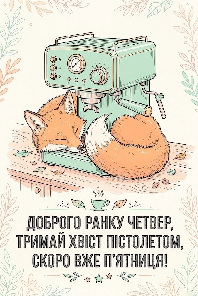 Доброго ранку, четвер: прикольні картинки та щирі побажання для гарного настрою