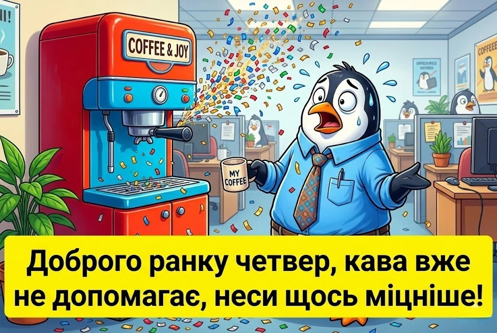 Доброго ранку, четвер: прикольні картинки та щирі побажання для гарного настрою