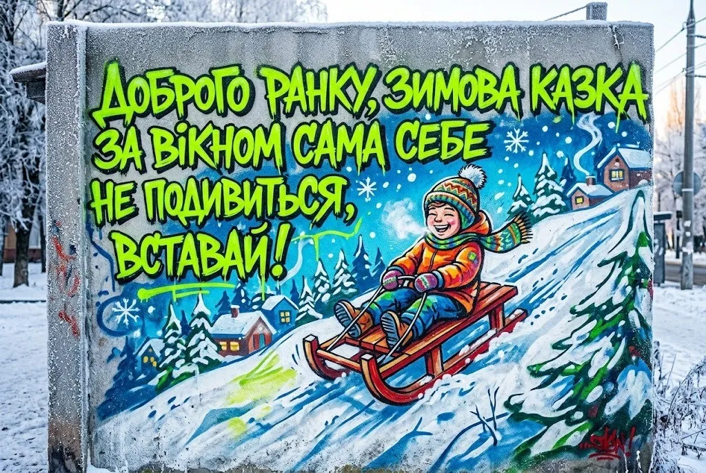 Картинки доброго зимового ранку: найкращі листівки та щирі побажання для затишного початку дня