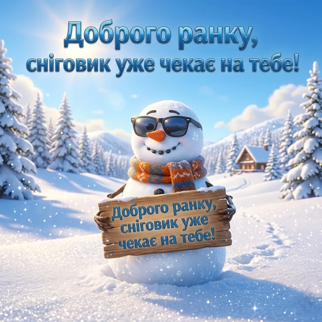 Картинки доброго зимового ранку: найкращі листівки та щирі побажання для затишного початку дня