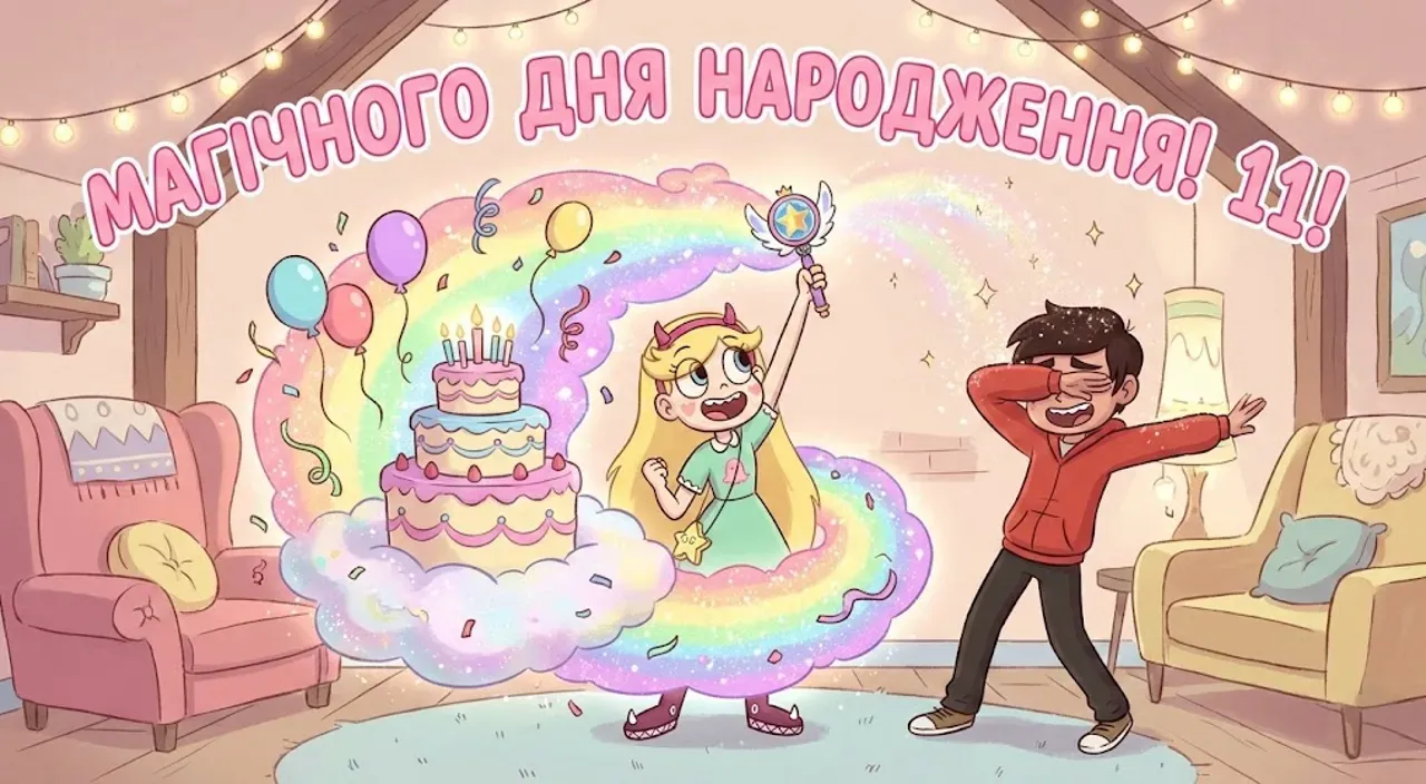 Привітання з днем народження для дівчинки на 11 років