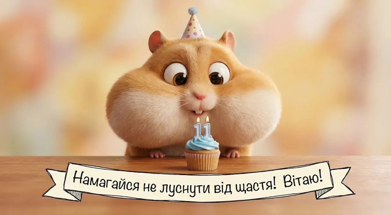 Привітання з днем народження для дівчинки на 11 років
