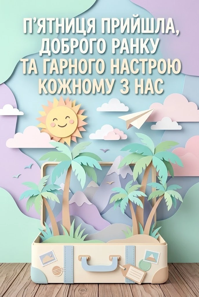 Доброго ранку п’ятниці та найкращі картинки з душевними побажаннями для гарного настрою