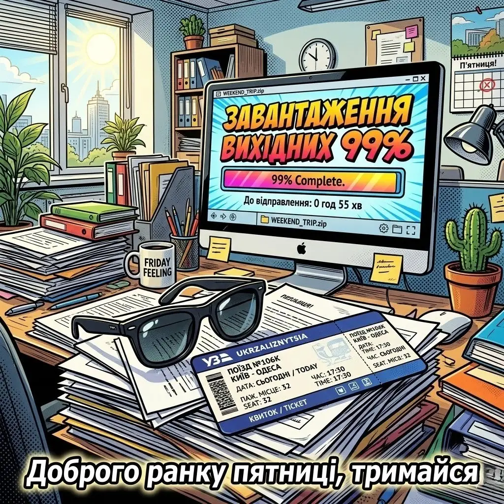 Доброго ранку п’ятниці та найкращі картинки з душевними побажаннями для гарного настрою