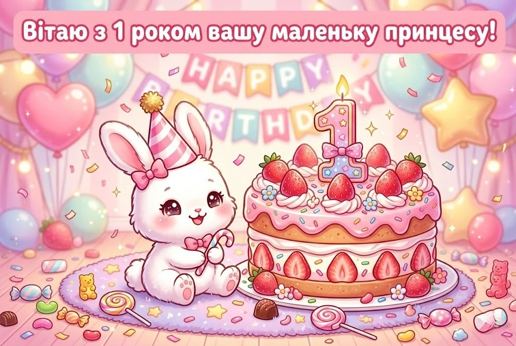 Найкращі побажання для батьків на перший день народження донечки