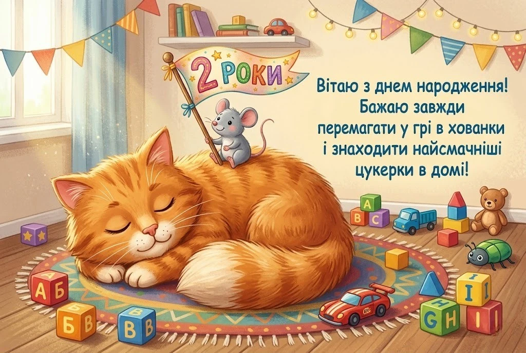 Привітання з днем народження дівчинці на 2 роки: щирі та милі побажання
