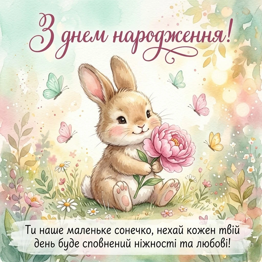 Привітання з днем народження дівчинці на 2 роки: щирі та милі побажання