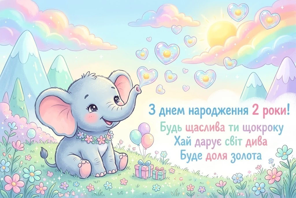 Привітання для маленької принцеси: племінниці виповнюється 2 роки