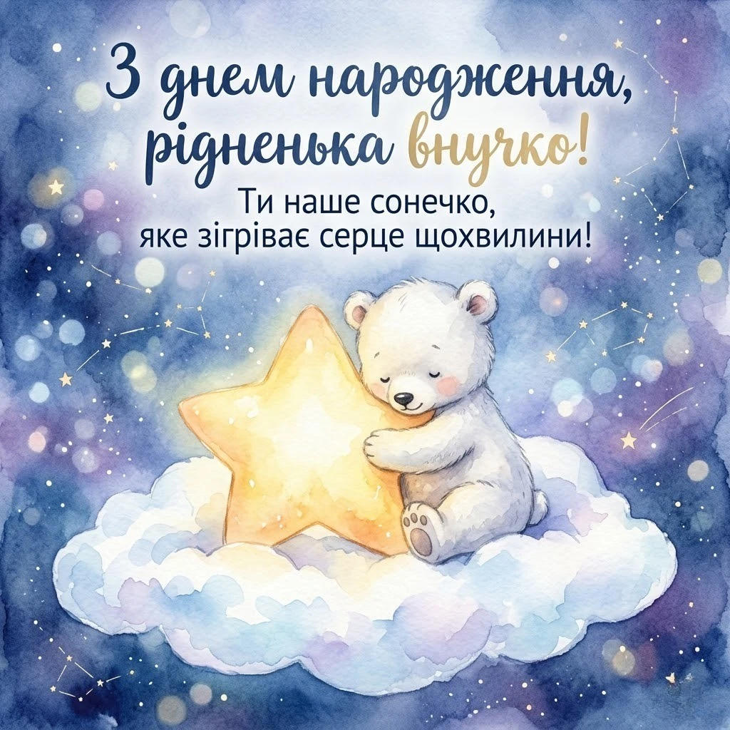 З днем народження внучки 3 роки: найкращі привітання у віршах та прозі
