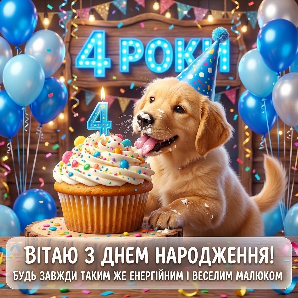 4 роки хлопчику: підбірка побажань для сина, онука та похресника