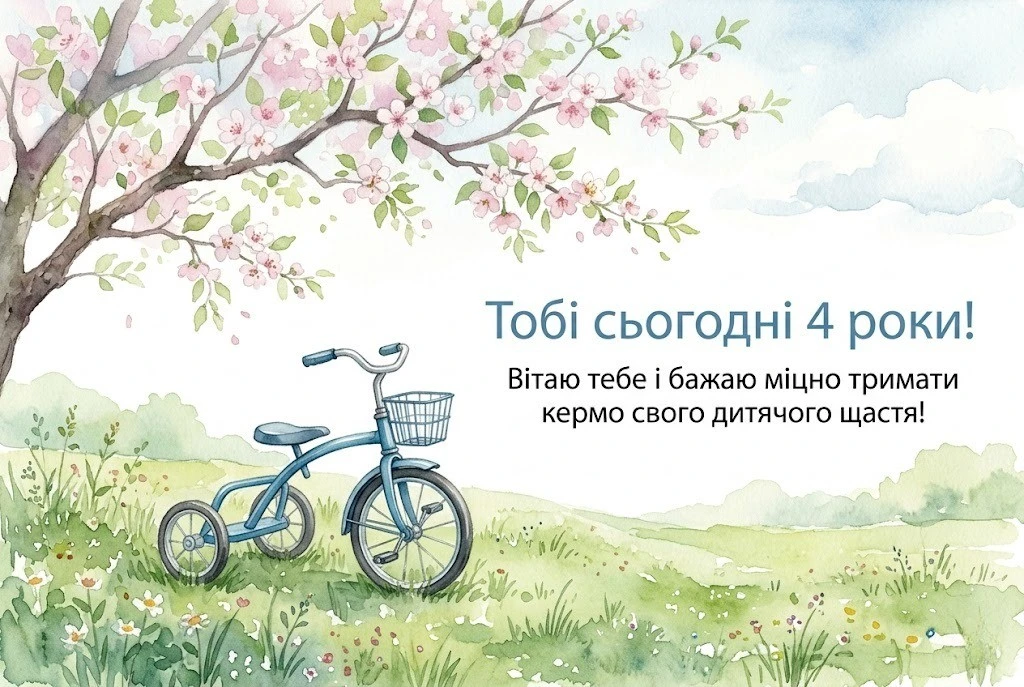 4 роки хлопчику: підбірка побажань для сина, онука та похресника