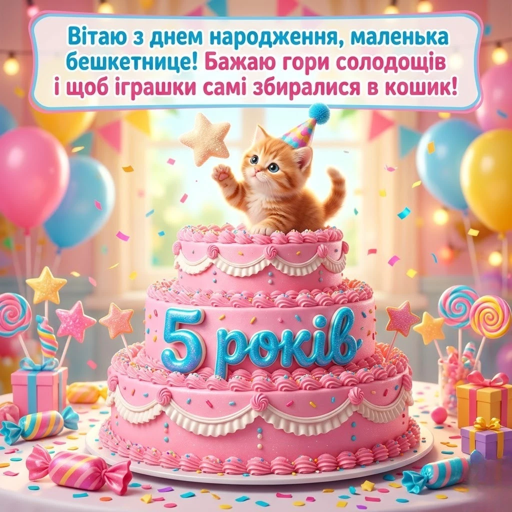 З днем народження, принцесо! Найкращі побажання на 5 років дівчинці