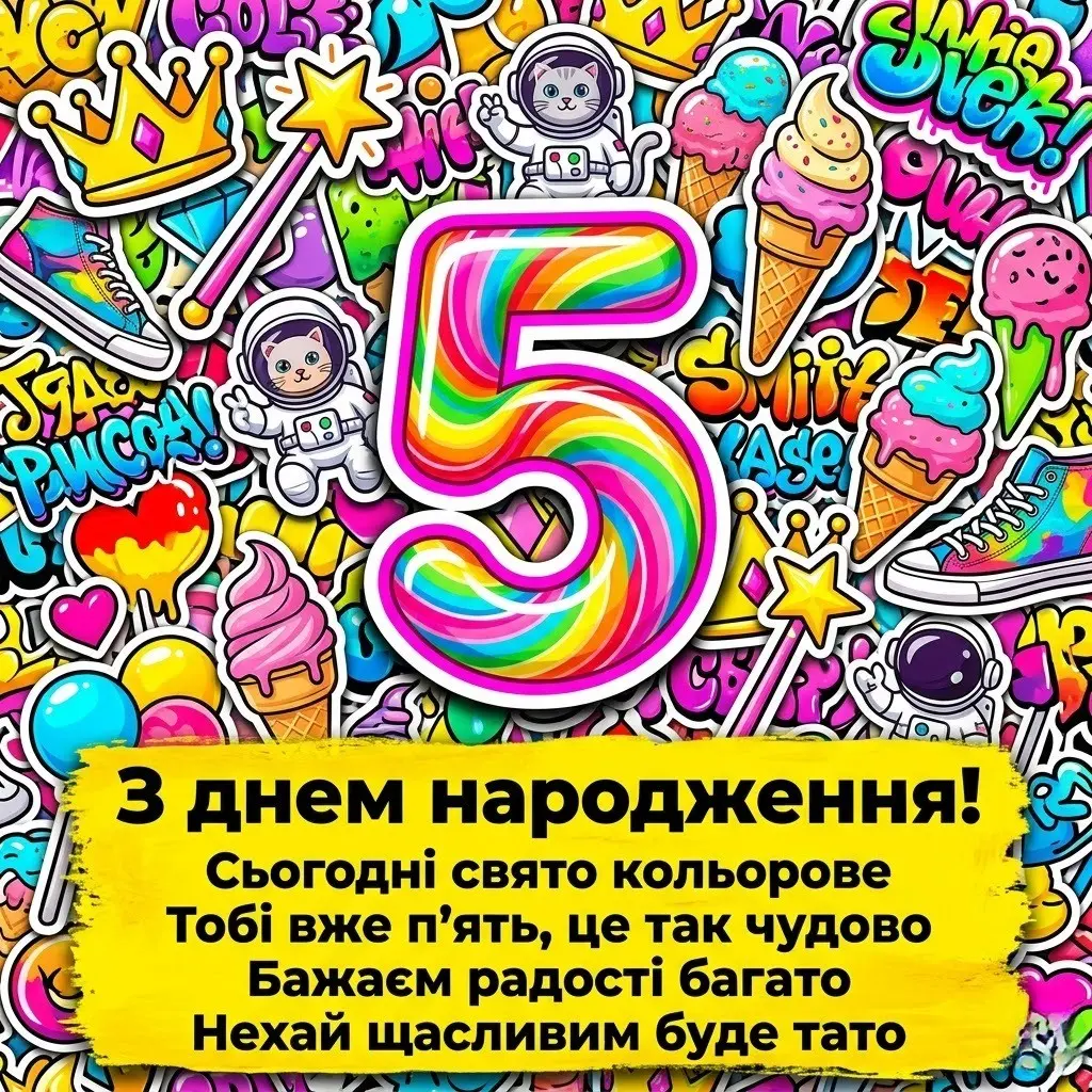З днем народження, принцесо! Найкращі побажання на 5 років дівчинці