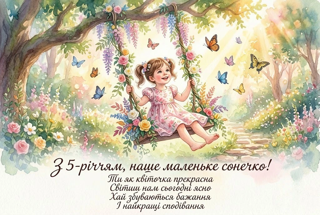 З днем народження, принцесо! Найкращі побажання на 5 років дівчинці