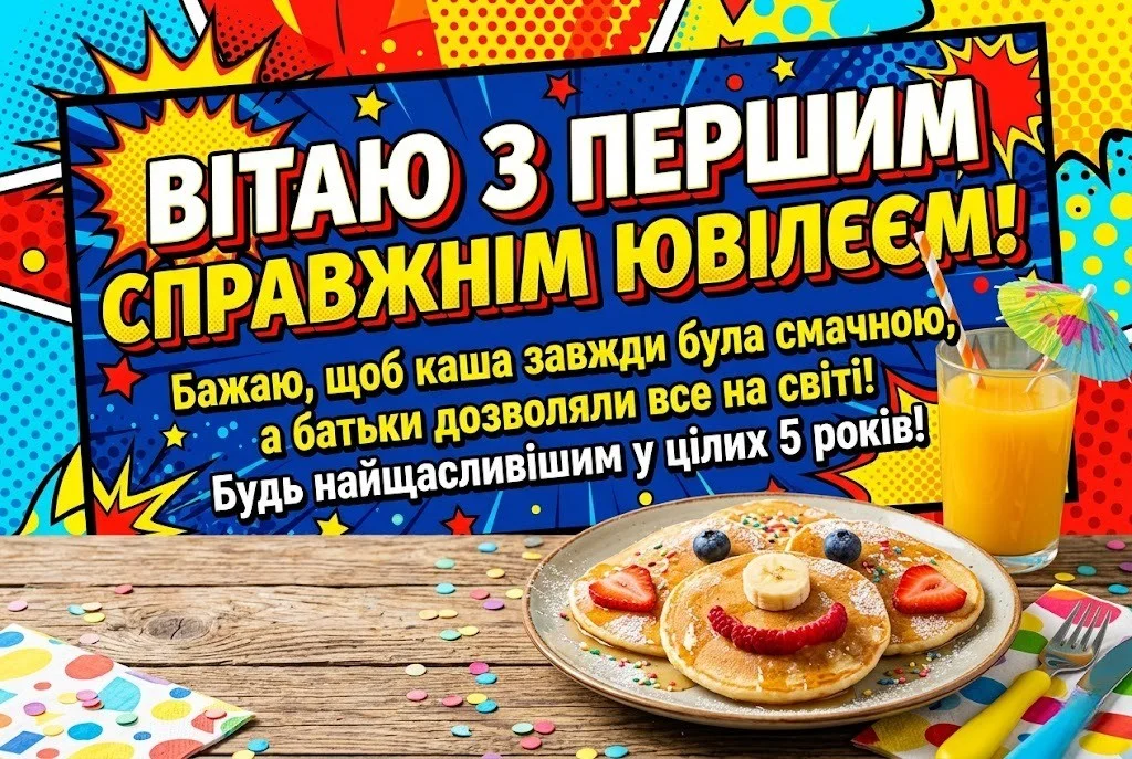 Привітання з 5-річчям сина: від душі, своїми словами та у віршах