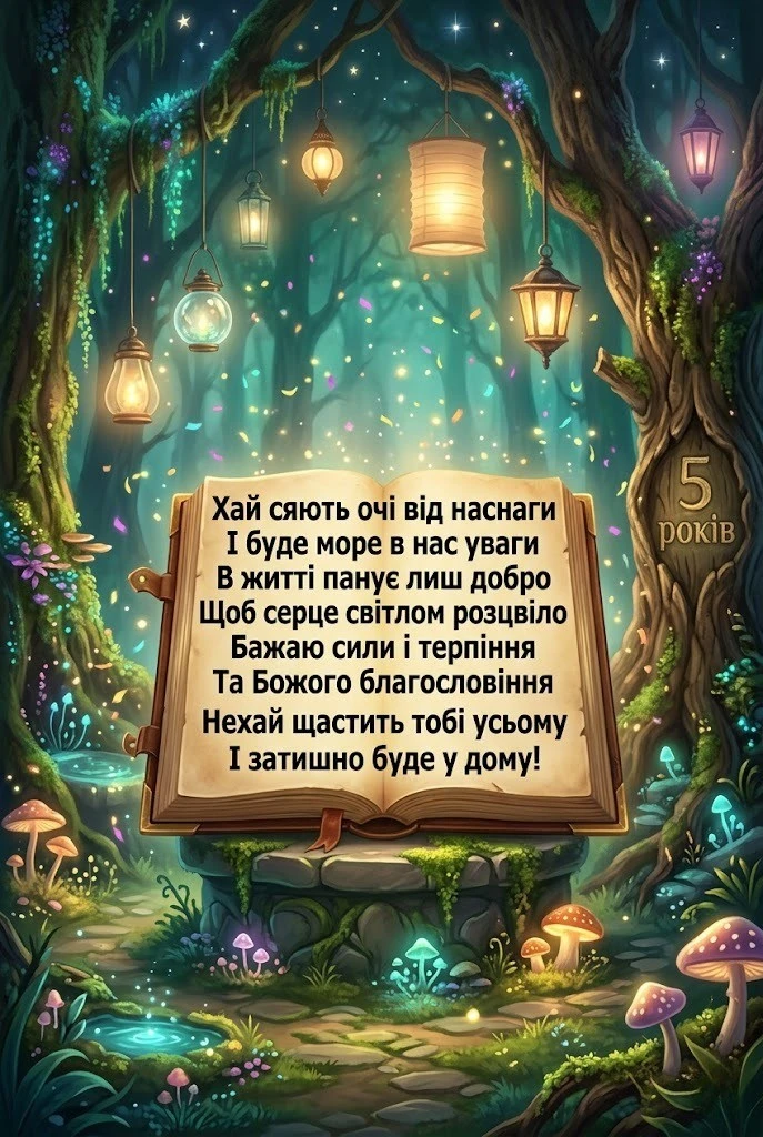 Привітання з 5-річчям сина: від душі, своїми словами та у віршах